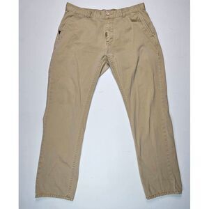 LRG Mens Pants True Tapered Fit Khaki‎ Twill Size 38x31 J145003 LRGeans